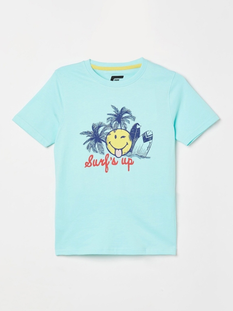 

Fame Forever by Lifestyle Boys Blue Printed Round Neck T-shirt