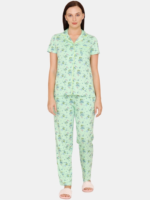 

Zivame Women Green Floral