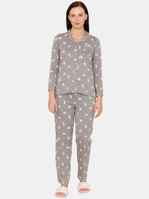 

Zivame Women Grey Graphic