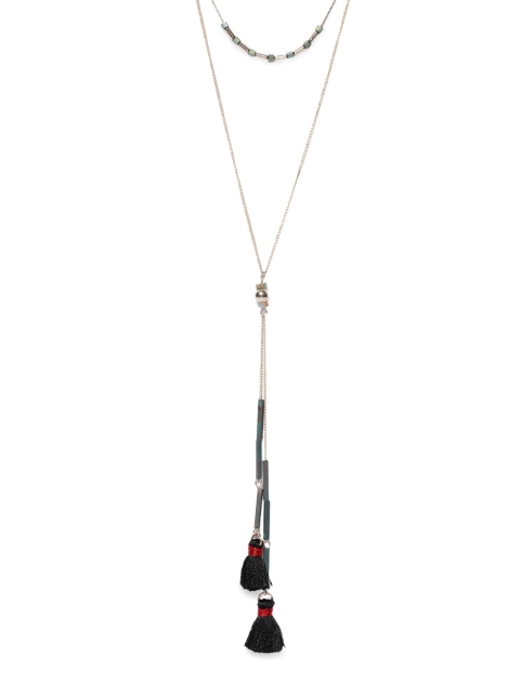 

CRZ Gold-Toned & Silver-Toned Alloy Gold-Plated Handcrafted Necklace