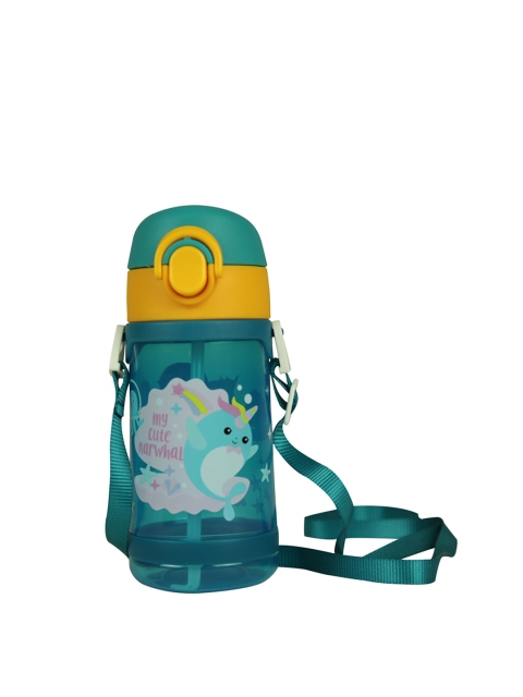 

Smily Kiddos Kids Green & Blue Fancy Narwhale Printed Water Bottle 500 ML