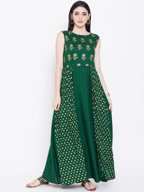 

Studio rasa Women Green Printed Kurta