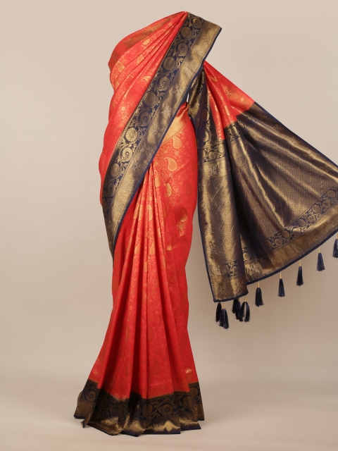 

Pothys Orange Woven Design Saree