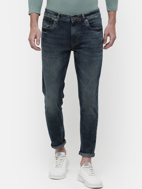 

Voi Jeans Men Navy Blue Skinny Fit Mid-Rise Stretchable Clean Look Jeans