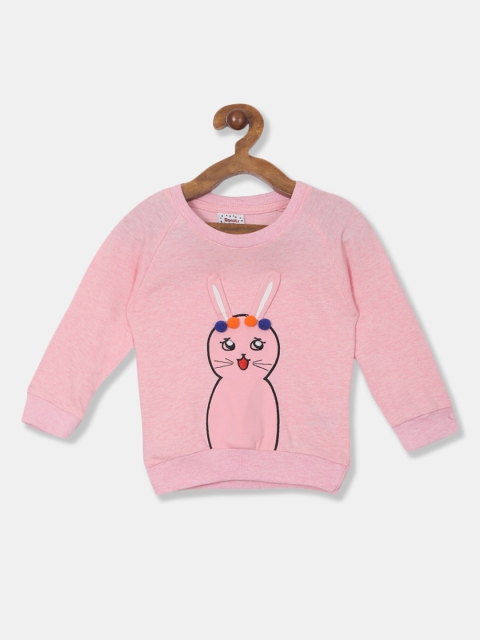 

Donuts Girls Pink Appliqued Sweatshirt