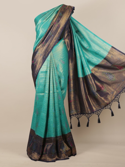 

Pothys Blue Woven Design Saree