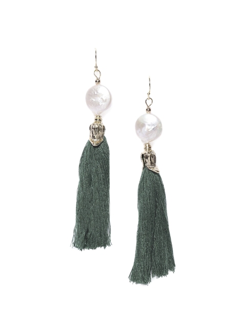 

CRZ Green Contemporary Drop Earrings
