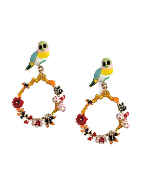 

Foxy Sperks Red & Yellow Quirky Drop Earrings