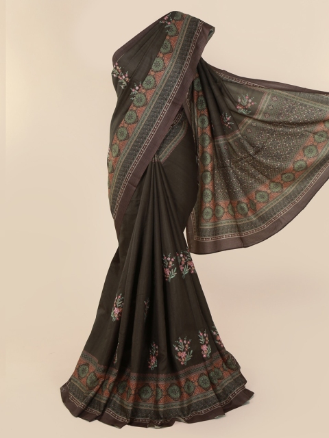 

Pothys Green Woven Design Jute Cotton Saree