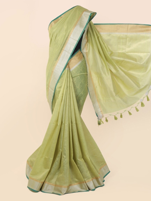 

Pothys Green Solid Tissue Saree