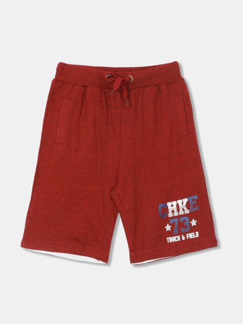 

Cherokee Boys Maroon Solid Regular Fit Regular Shorts