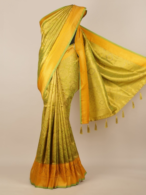 

Pothys Green Woven Design Jute Silk Saree