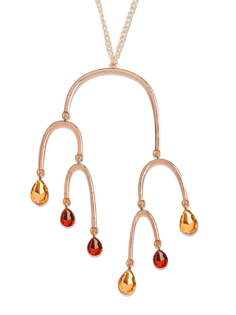 

Foxy Sperks Gold-Toned & Red Metal Chain