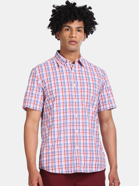 

Ruggers Men Multicoloured Regular Fit Checked Casual Shirt, Multi