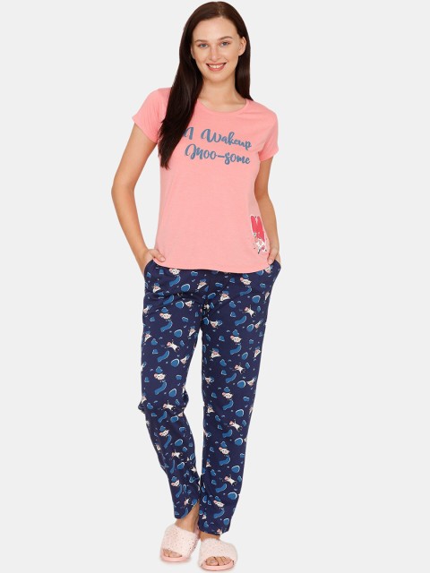 

Zivame Women Multi Graphic, Peach