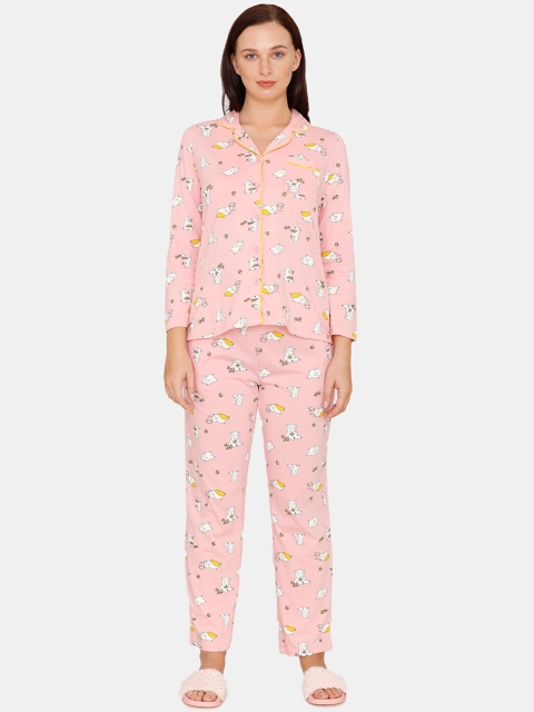 

Zivame Women Pink Graphic