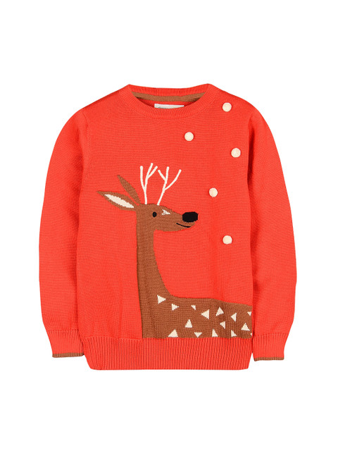 

Cherry Crumble Unisex Kids Red Embroidered