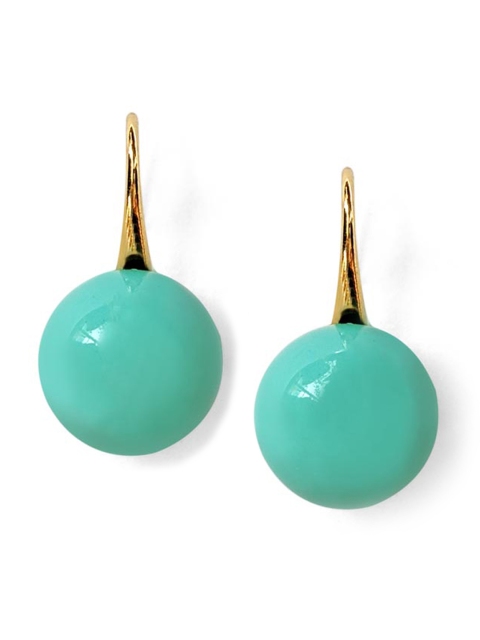 

Foxy Sperks Green Circular Drop Earrings