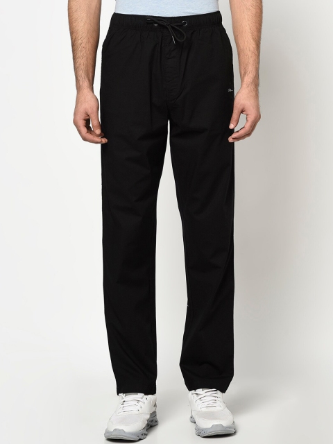 

Octave Men Black Solid Track Pants