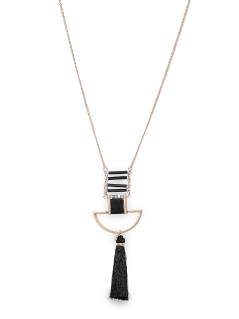 

CRZ Gold-Toned & Silver-Toned Alloy Gold-Plated Handcrafted Necklace