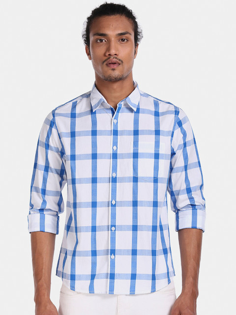 

Ruggers Men Multicoloured Regular Fit Checked Casual Shirt, Multi