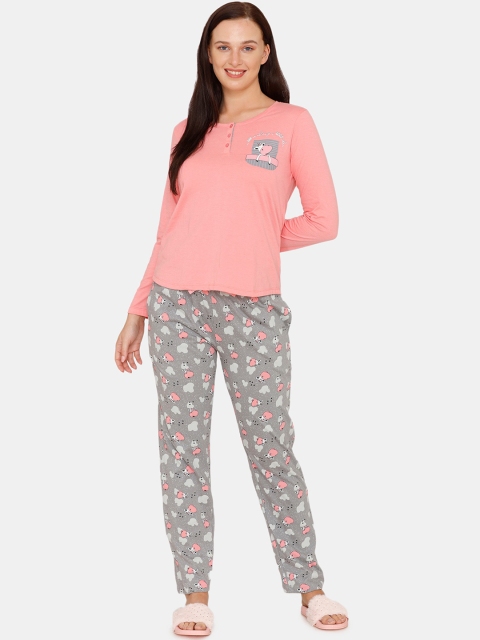 

Zivame Women Multi Graphic, Grey
