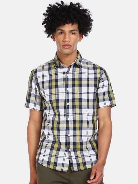

Ruggers Men Multicoloured Regular Fit Checked Casual Shirt, Multi