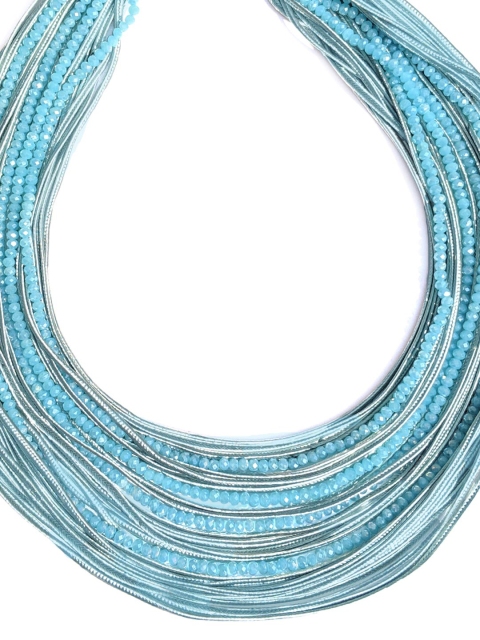 

Foxy Sperks Turquoise Blue Metal Layered Necklace