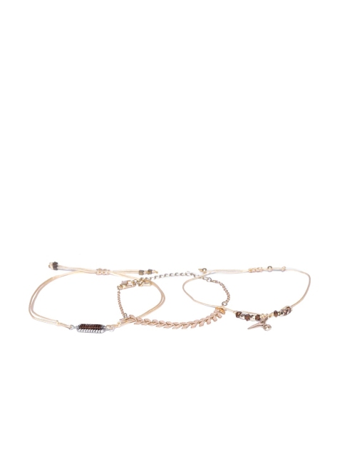 

CRZ Gold-Toned Handcrafted Charm Bracelet