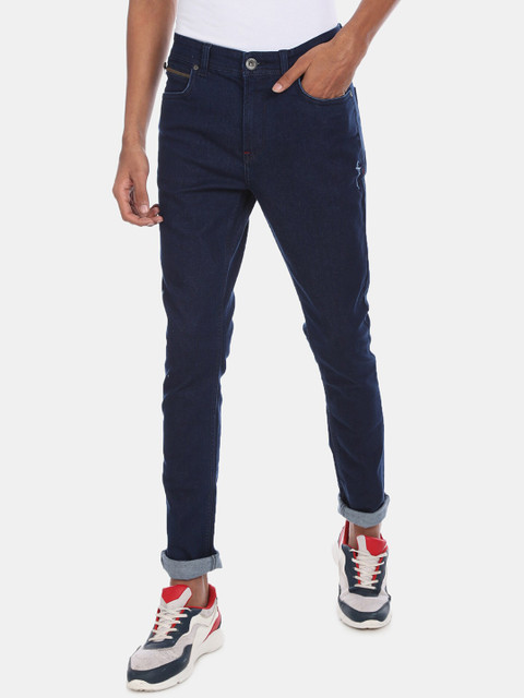 

Colt Men Navy Blue Regular Fit Mid-Rise Clean Look Stretchable Jeans