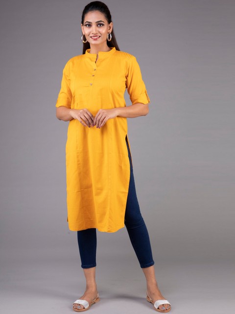 

Klm fashion mall women yellow kurta