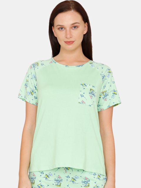 

Zivame Women Green Floral, Teal