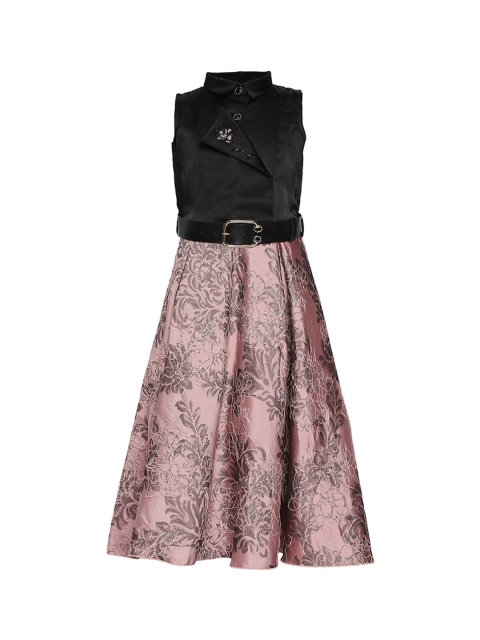 

Tiny Baby Girls Pink Printed Maxi Dress
