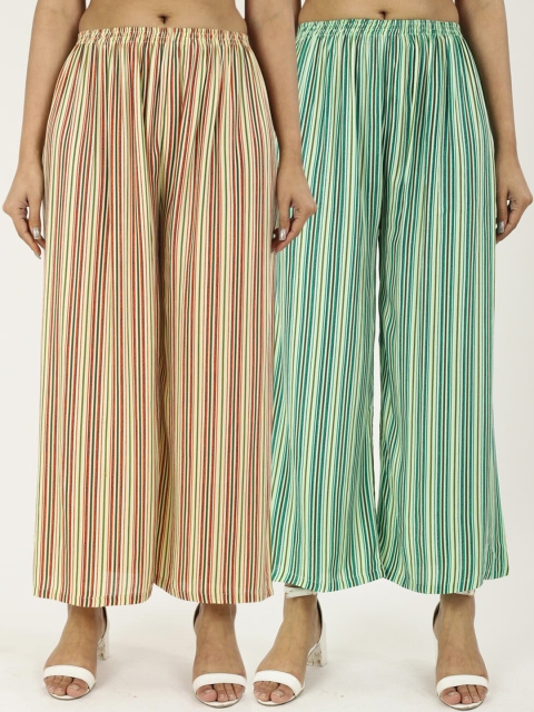 

NEUDIS Women Green Striped