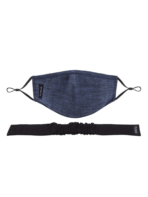 

PureMe Air Masks Unisex Blue 5-Ply Sustainable Cloth Mask With Detachable Band