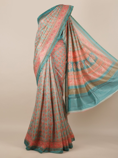 

Pothys Blue Printed Saree