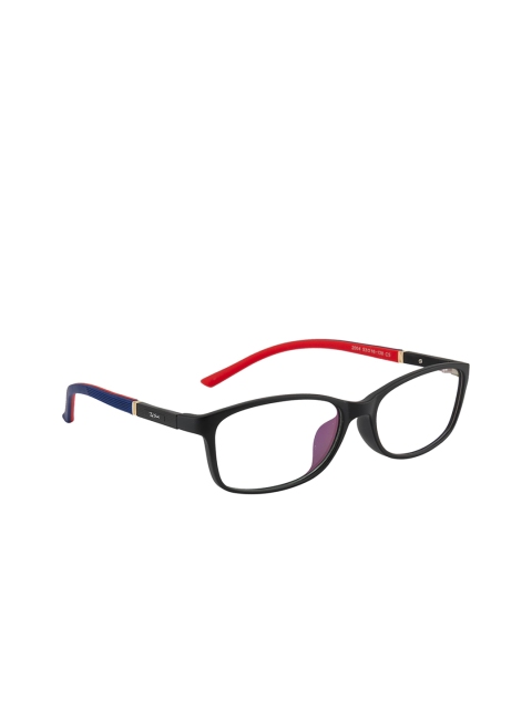 

Ted Smith Unisex Black & Red Solid Full Rim Rectangle Frames TSK-2004_C5