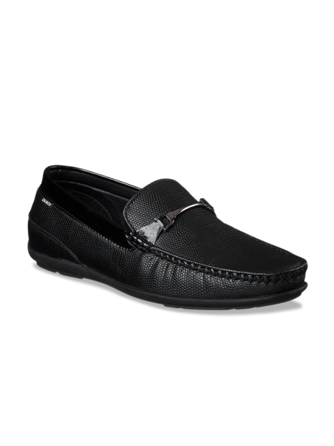 

Duke Men Black Textured Loafers