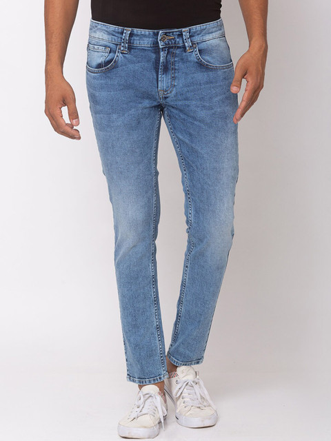 

SPYKAR Men Blue Super Skinny Fit Low-Rise Clean Look Jeans