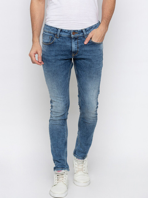 

SPYKAR Men Blue Skinny Fit Low-Rise Clean Look Jeans