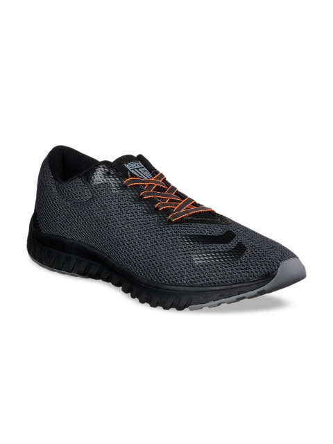 

Duke Men Grey Textile Running Shoes