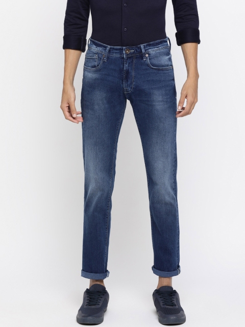 

Pepe Jeans Men Blue Regular Fit Mid-Rise Clean Look Jeans