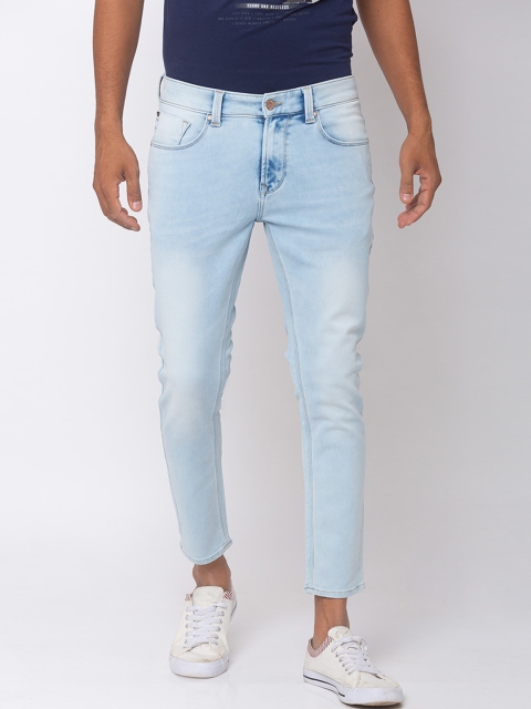 

SPYKAR Men Blue Tapered Fit Low-Rise Clean Look Jeans