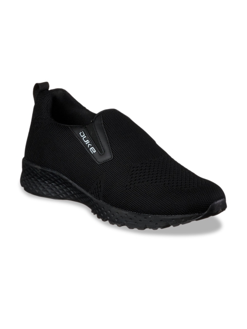 

Duke Men Black Textile Walking Shoes