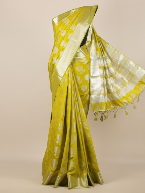 

Pothys Green Woven Design Jute Silk Saree