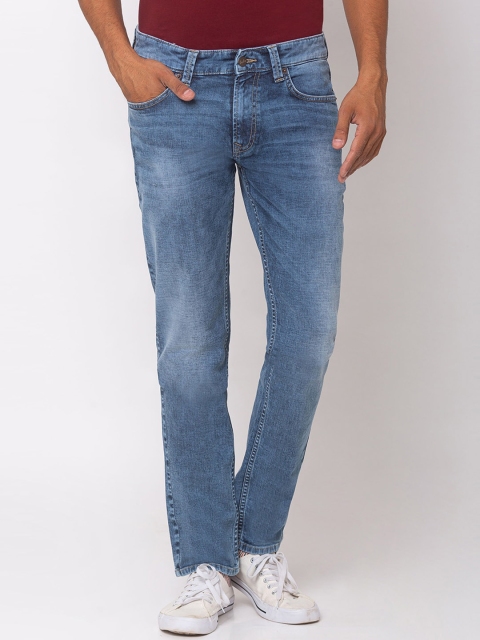 

SPYKAR Men Blue Regular Fit Mid-Rise Clean Look Jeans