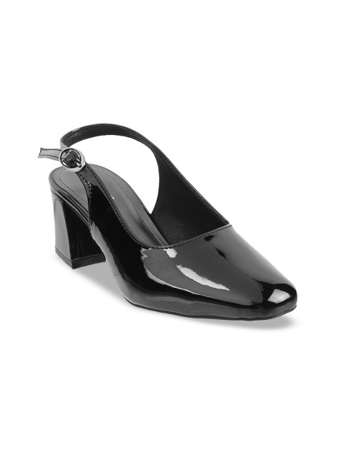 

Mochi Women Black Solid Pumps