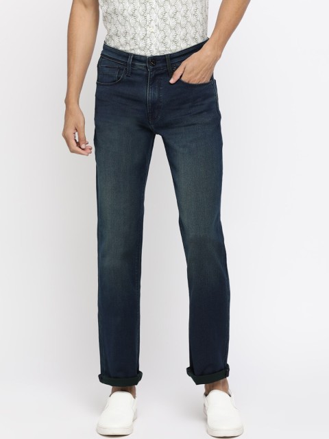 

Pepe Jeans Men Navy Blue Straight Fit Mid-Rise Clean Look Jeans