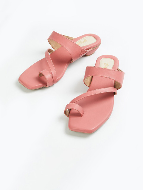 

Ginger by Lifestyle Women Pink Solid Sandals