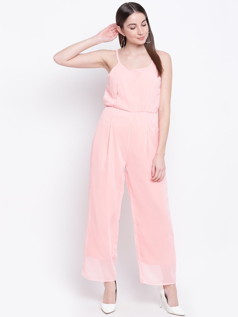 

Mayra Women Pink Solid Basic Jumpsuit